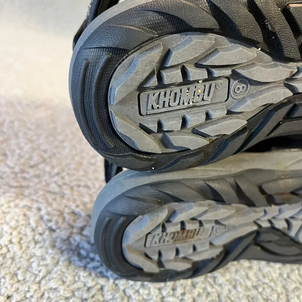 Khombu Sandals Mens 8 Black Travis Outdoor Hiking Walking Active Lake River